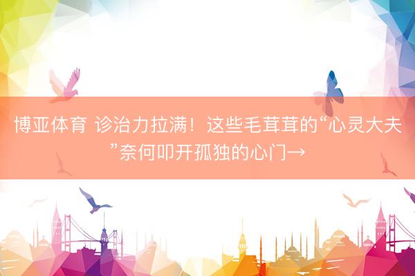 博亚体育 诊治力拉满！这些毛茸茸的“心灵大夫”奈何叩开孤独的心门→