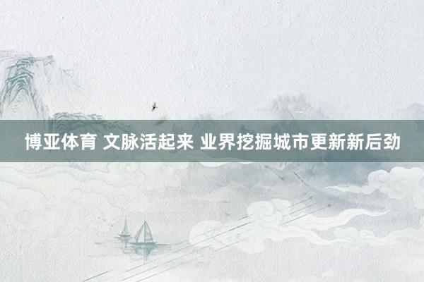 博亚体育 文脉活起来 业界挖掘城市更新新后劲